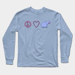 Peace, Love & Hipponess Long Sleeve T-Shirt